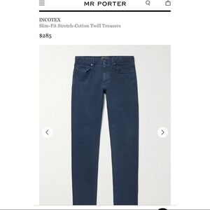 Incotex Cinquetasche Slim Fit Corduroy Pants